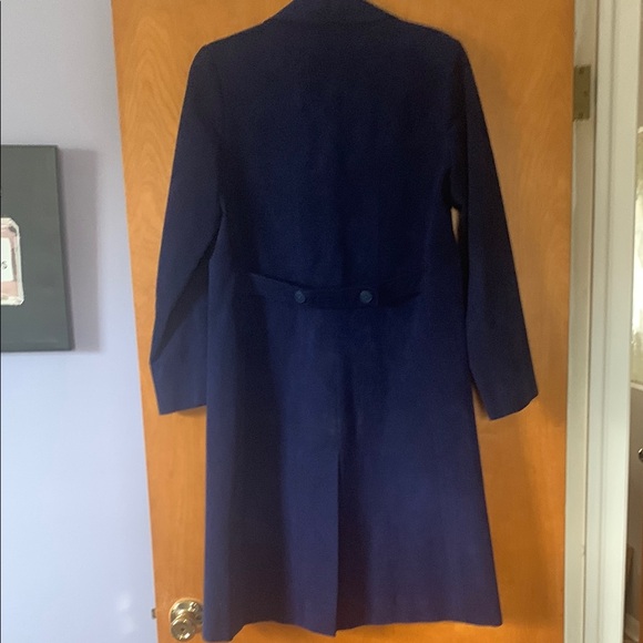 Suede Trench Coat with Notched Lapel - Picture 5 of 7